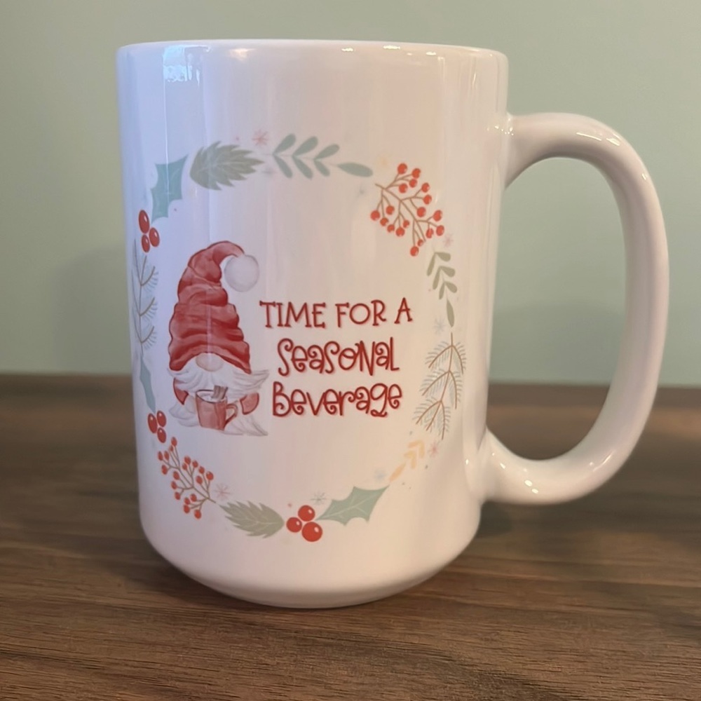Seasonal themed‎ ceramic mug - 15oz